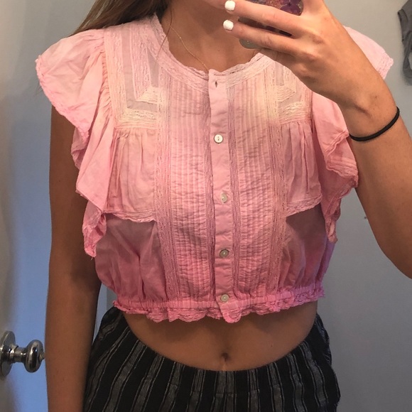 LoveShackFancy one of a kind hand died blouse - Picture 2 of 5